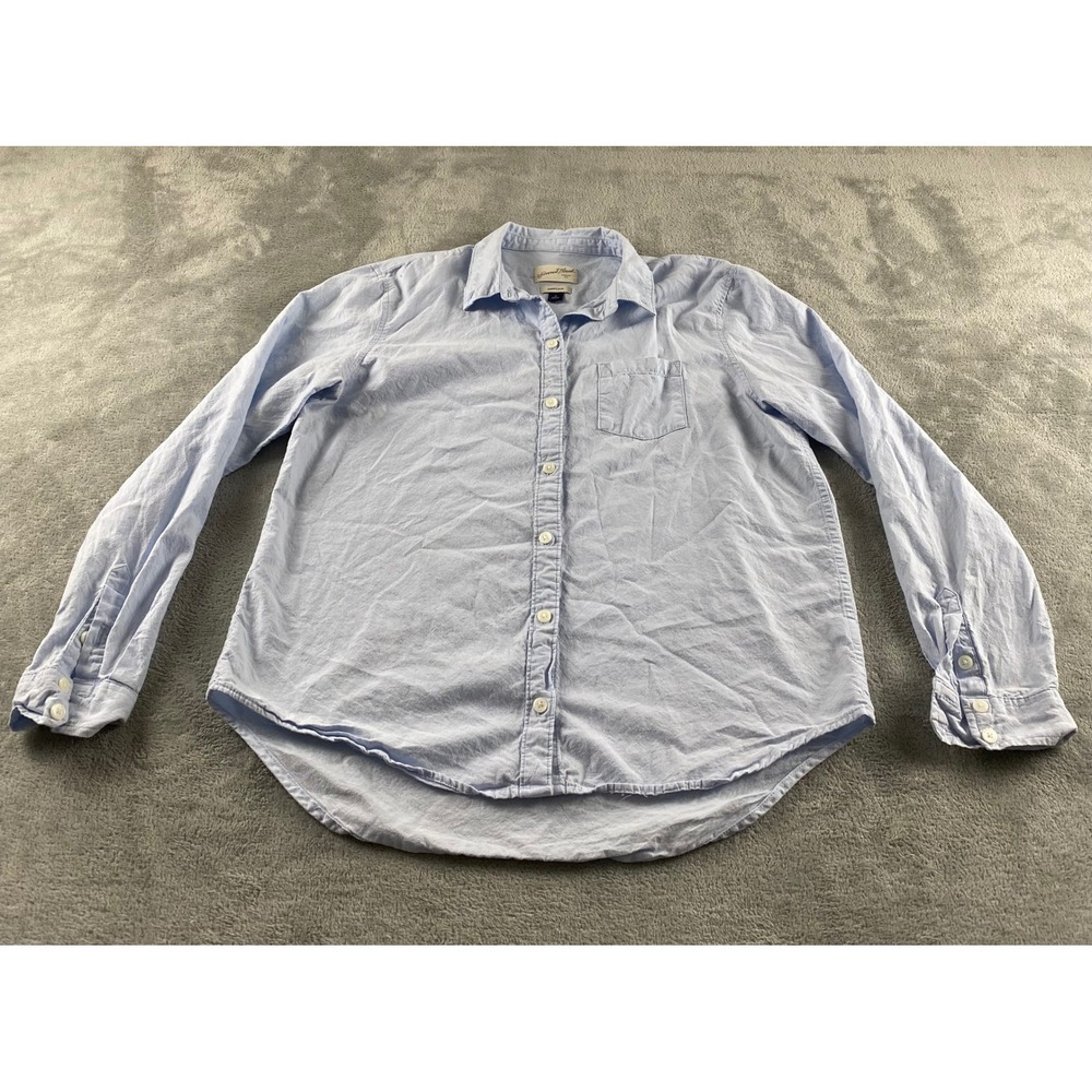Universal Thread Mens Camden Shirt Light Blue Button Down Long Sleeve Size M